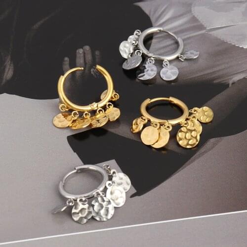 Fashion Jewelry Earrings 2021 Trend Star Drop Earrings Circle Earring Stainless Steel Earrings For Women Hoop Earrings Gift
