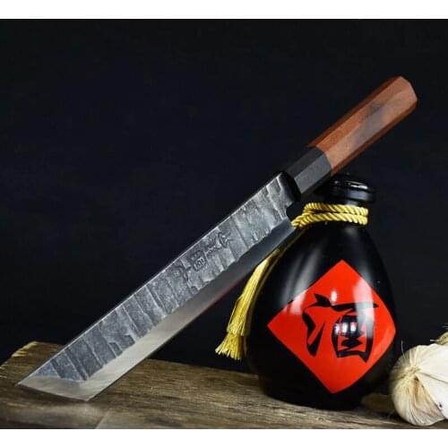 Kitchen knife set household kitchen knife Longquan handmade forging cutting knife slicing knife fruit knife sharp chef knife