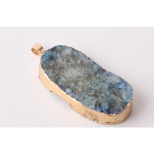 Irregular Nature Stone Pendant DIY Necklace Bracelet Girl Gift