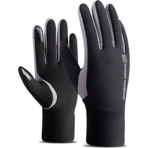 Outdoor Thickened Touch Screen Full-fingered Windproof Waterproof Warmer Fleece-lined Gloves For Riding Skiing Sports Gloves