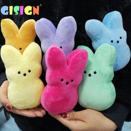 Peeps plush bunny rabbit peep Easter Toys Simulation Stuffed Animal Doll for Kids Children Soft Gifts girl toy 15cm