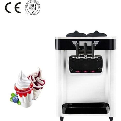 Hot Product 3 Flavor Table Top Commercial Soft frozen ice cream machine FREE CRF BY SEA