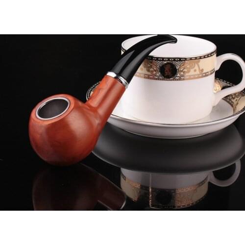 Durable Bakelite Primary Pipe Chimney Filter Smoking Pipes Herb Tobacco Pipes Cigar Gifts Narguile Grinder Smoke