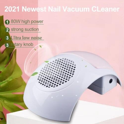 New Nail Dust Collector For Manicure High Power With Strong Suction Vacuum Cleaner With Dust Bag Salon Use Nail Art Equipment