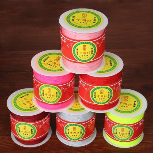 1mm/1.5mm Chinese Knot Cord 150Yards/300 Yards Mix Polyester Satin Silky Macrame Cord for DIY Bracelets Jewelry & Craft Making