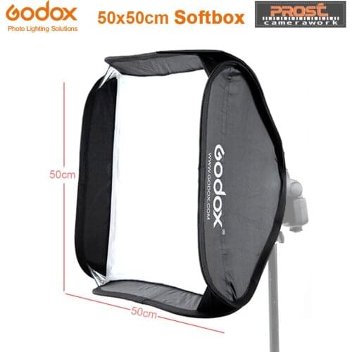 Godox Softbox 50x50cm Diffuser Reflector for Speedlite Flash Light Professional Photo Studio Camera Flash Fit Bowens Elinchrom