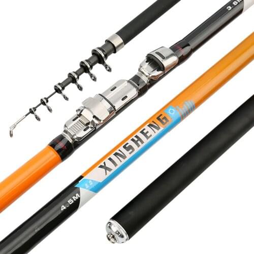 Sea Pole Carbon Fishing Rod 2.4m-6.3m Telescopic Fishing Olta Spinning Canne a Peche Wedkarstwo Spinning Stick Angeln Vara Pesca