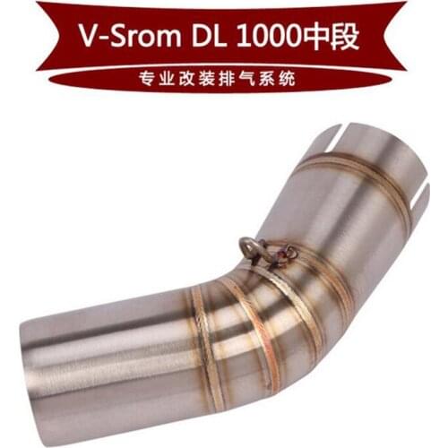 Motorcycle Exhaust Middle Link Pipe Slip On For DL1000 V-STROM 1000 DL 1000 2014 to 2017 2018 2019 Years
