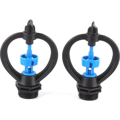 1-50pcs 360 Degree Automatic Rotation Sprinkler 3/4" Male Thread Rain Butterfly-Type Sprinkler Garden Lawn Irrigation Nozzles