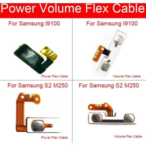 1 Set Volume Up Down Button For Smasung Galaxy S2 I9100 M250 Switch On Off Power Control Button Key Side Replacement Parts