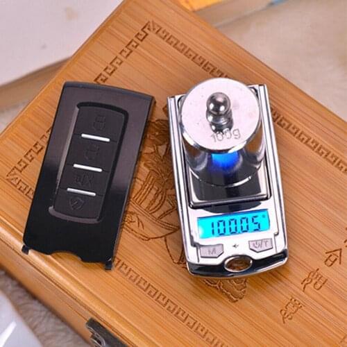 1pcs Car Key Mini Digital Scale High Precision Mini Electronic Scale Key Car (button Battery) LCD Scale Portable 100G/200G B0G2