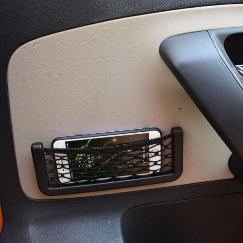 WOLFIGO 1Pc Car Stowing Tidying Auto Elastic Storage Net String Mesh Bag Phone Holder Ticker Pocket Car Styling Net Storage