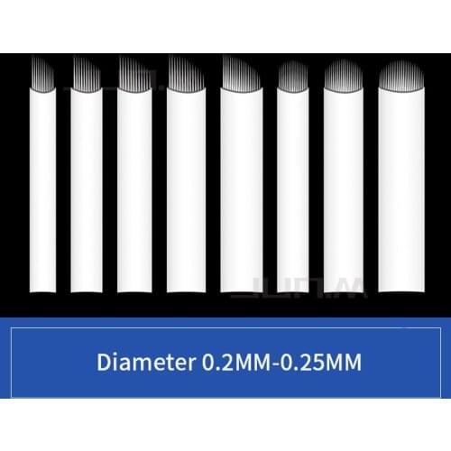 10Pcs Microblading Needle Blade 0.2/0.25mm 9 11 12 14 16 18 Pins U-Shaped Permanent Makeup Eyebrow Flex Tattoo Needle