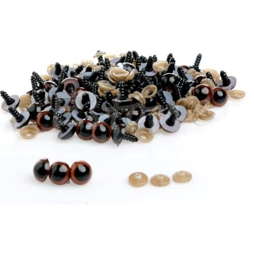 100Pcs/Set 10mm Plastic Safety Eyes for teddy bear Doll Animal Puppet Craft