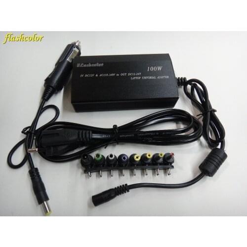 2020 Flashcolor Universal for Laptop/Notebook Power Supply Car Charger Adapter Computer Adaptor Power 100W Multifunctional Notes