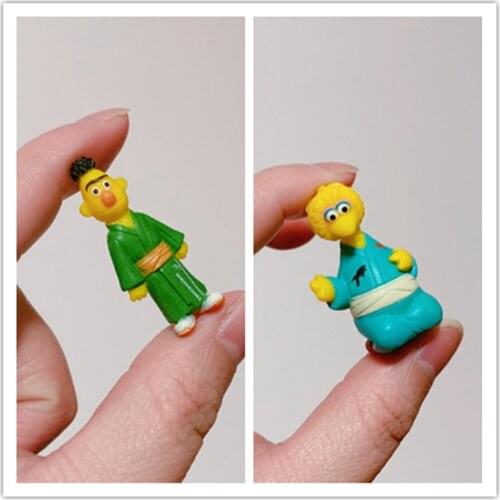 4PCS 4cm Japanese bulk goods Sesame Street kimono doll