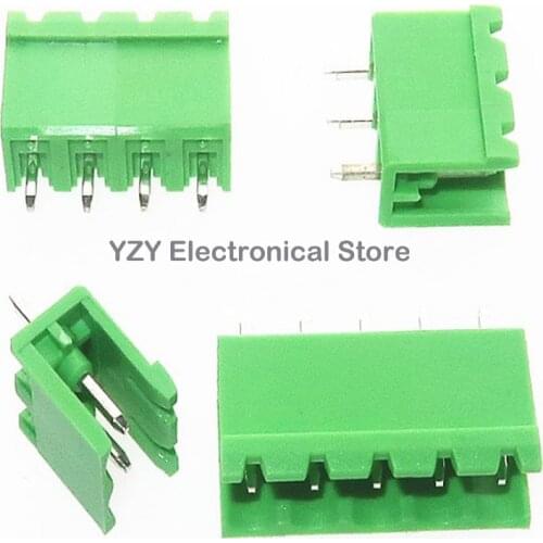 5sets=10PCS Terminal 2EDG 5.08mm male+female plug-in type 2/3/4/5/6/7/8/9/11/12P straight needle sealing connector terminal