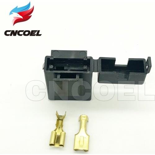 5pcs BX2017 Medium Car Fuse Holder With Terminal Car Insurance Socket Black Lighter Frontal