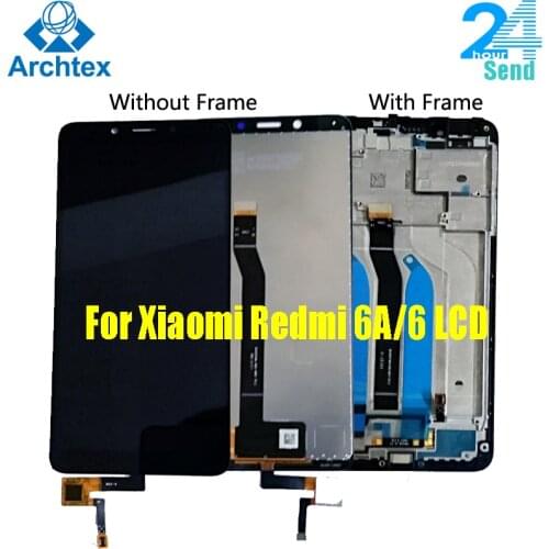 AAAA+ Quality IPS LCD+Frame For Xiaomi Redmi 6 LCD Display Screen Replacement For Redmi 6A LCD 5.45 inch 1440*720 Resolution