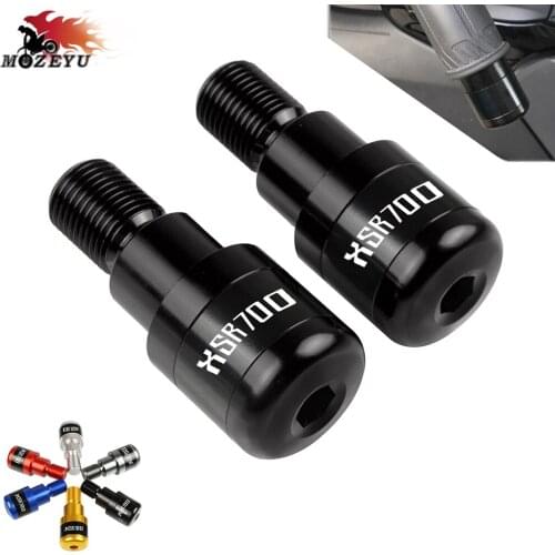 CNC aluminum Accessories Motorcycle Hand Bar Ends For YAMAHA XSR700 XSR 700 xsr700 2016 Grip Ends Plus Handle Bar Grips Ends