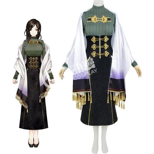 Anime YouTuber Vtuber Shirayuki Tomoe cosplay costume for Halloween Christmas Party Masquerade Anime Shows Halloween Outfit