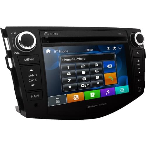 Car dvd for toyota RAV4 2006-2012 car radio multimedia player gps navigation 2din 8 inch car Monitor steering wheel Camera dab