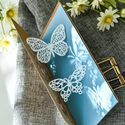 Panalisacraft 10pcs White Lace Butterfly paper For DIY Scrapbooking/Card Making/Kids Fun Decoration Supplies