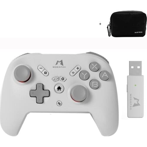 MOBAPAD Bluetooth Wireless Gamepad Controller Joystick with Receiver One Key Wake-Up for Nintendo Switch /Lite PC Android iOS