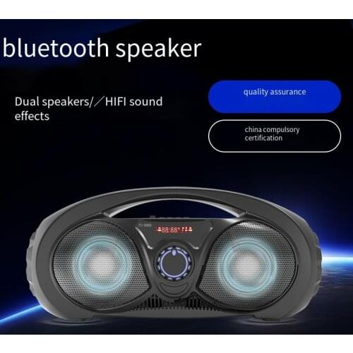 Wireless Portable Bluetooth-compatible Speaker Support U Disk TF Card Outdoor Dance Promotion High Volume Handheld Subwoofer