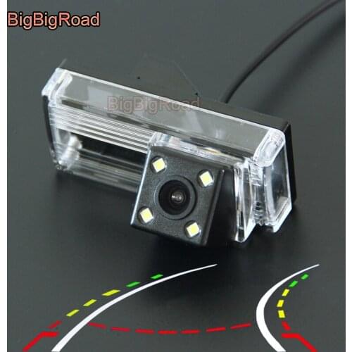 BigBigRoad Car Intelligent Dynamic Trajectory Tracks Rear View Backup CCD Camera For Lexus LX 470 LX470 JC100 GX 470 GX470 JC200