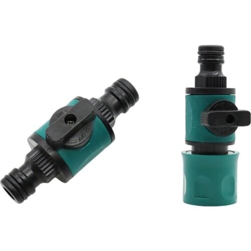 16mm Joint 1/2 Inch To 16mm Quick connector With Valve Garden Irrigation System Fast couplings Accessories Garden Supplies 1 Pcs