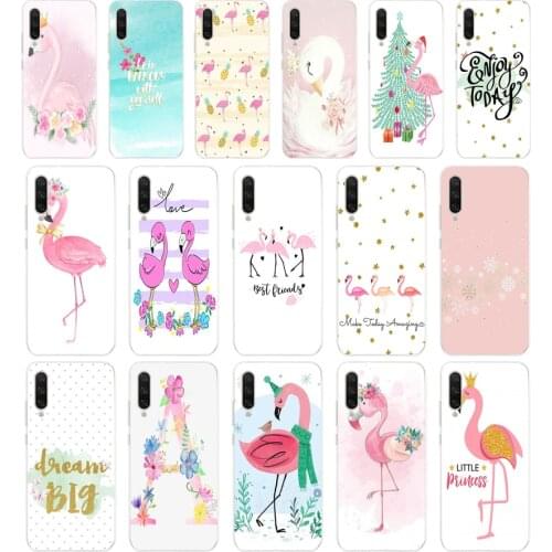 105 Cute Summer Tropical Tropic Flamingo Soft Silicone Tpu Cover phone Case for xiaomi redmi 9 9A Note 9 9s Pro MI 9 9T SE Lite