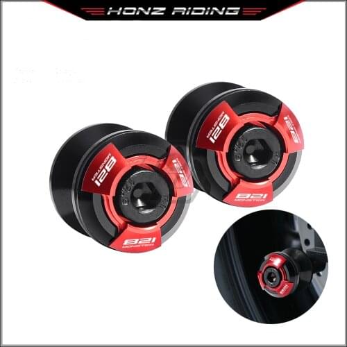 For Ducati Monster 821 2014-2021 Motorcycle Accessories Swingarm Spools Slider Stand Screws