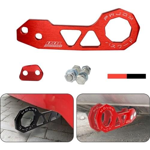 AK-8108 Aluminum Alloy Car Front Trailer Hook Towing Tools for JDM Car Auto Rear Bumper Universal Rhombic Towbar Car Accessories