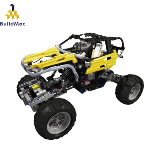 BuildMoc Tarantula Trial Truck Model SUV Building Blocks Bricks Sets Kids Toys Compatible with 0596 Assembly Gifts