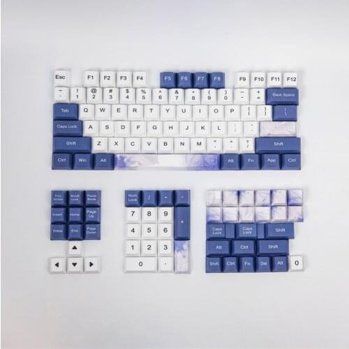 PBT 128 Keys Cherry Profile Keycaps Custom Original 5 Face DYE-Sub Full Sets 1.75U 2U Shift 6.25U For 95% Mechanical Keyboard