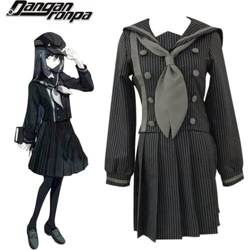 Danganronpa V3 Killing Harmony Saihara Shuichi Cosplay Costumes School Skirt Detective Uniform Full Sets For Women Men Halloween