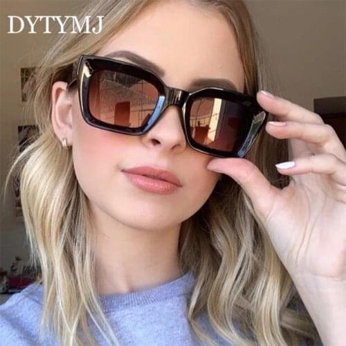 DYTYMJ 2021 Square Sunglasses Women High Quality Eyeglasses Women/Men Brand Designer Glasses Women Gradient Gafas De Sol Mujer