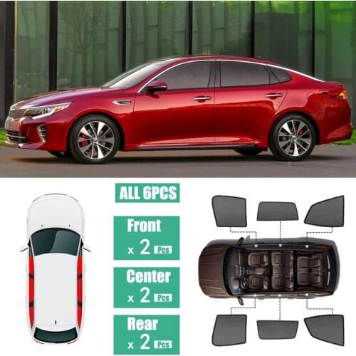 Side Windows Magnetic Sun Shade UV Protection Ray Blocking Mesh Visor Fit For Kia K5 2016-2018
