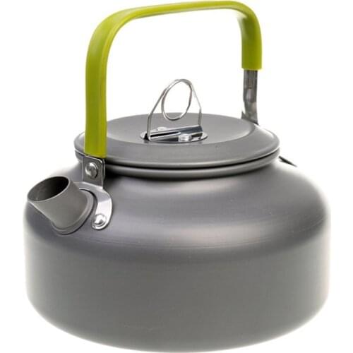 0.8L Mini Outdoor Camping Kettle Aluminum Water Pot with Carrying Bag Lightweight Tea Kettle HFing