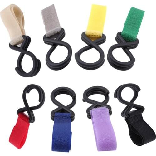 Muticolor High Quality Convenient Plastic Baby Stroller Accessories Pram 2 Hooks Pushchair Car Hanger Hanging Strap