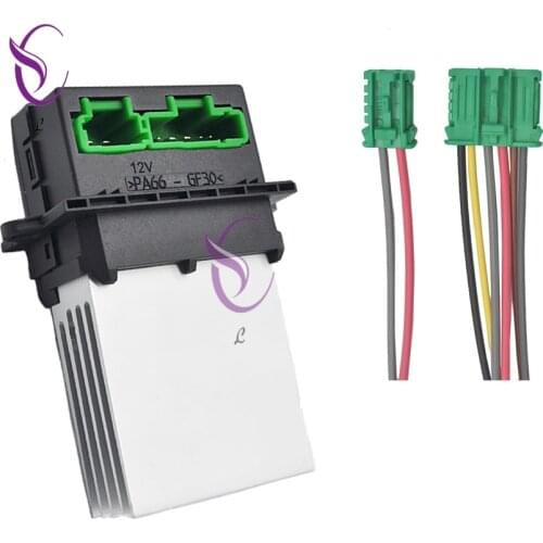 7701207718 657165W 73418412 Fan Control Module Resistor or plug For CITROEN C2 C3 C5 PEUGEOT 406 207 607 1007 Renault Megane