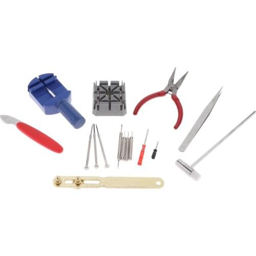 Watch Repair Kit Professional 16PCS Watch Battery Replacement Tool Kit Durable Watch Repair Tool Screwdriver Tools Set