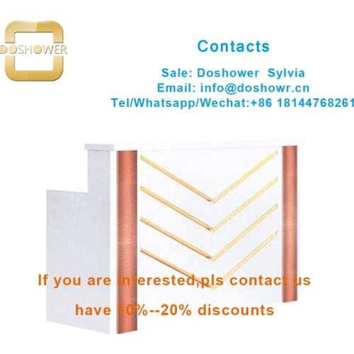 Nail salon furniture set with front desk officer for salon reception desk luxury design