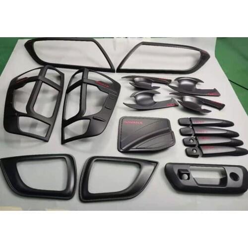 Car Styling Head Lamps Cover Fit For Nissan Navara Np300 Exterior Trims Plate Cover Lamp Covers Tank Handle Cover 2015-2020