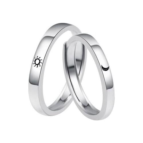 Couple S925 Sterling Silver Ring Men and Women In Europe and The United States New Eternal Love Token Wedding Rings Jewelry