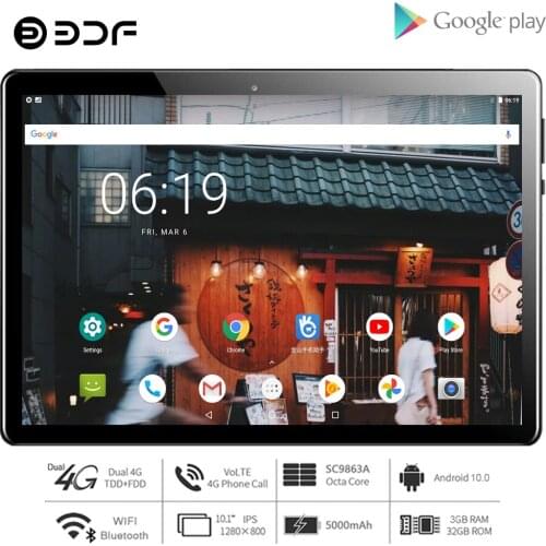 New 10 Inch Tablet Pc Google Play Android 9.0 Octa Core Tab 4G LTE Phone Call Tablets WiFi Bluetooth mobile Tablet 4g Android