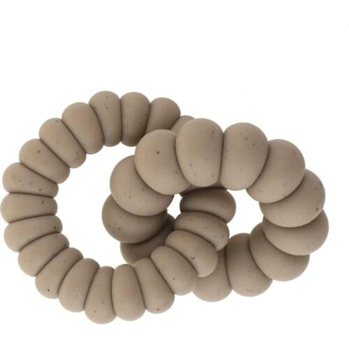 Safe Baby Teether Toys Toddle Teething Ring Silicone Chew Dental Care Toothbrush Nursing Beads Rattle Gift For Infant Gadgets