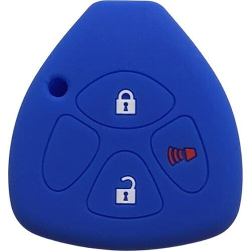 Silica Gel Car Key Cover Fob Case for Toyota Avensis Rav4 Camry COROLLA Vios REIZ CROWN Scion Car Accessories Covers for Car Key