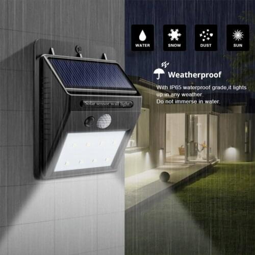 Solar LED Light Outdoor Waterproof Solar Motion Sensor Light PIR LED Wall Lamp Sconce For Garden Lighting Street Lamp Sunlight
